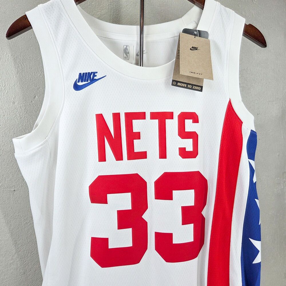 Nike Brooklyn Nets Nic Claxton 33 Classic Edition NBA Jersey Sz Small 40